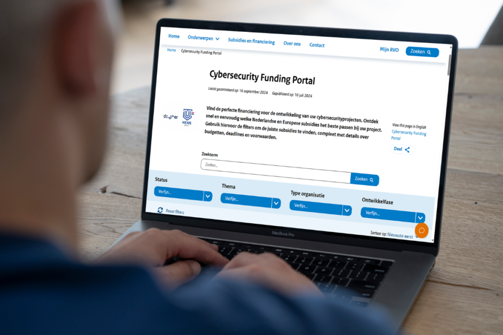 Nieuwe subsidieportal voor cybersecurity - Samen Digitaal Veilig